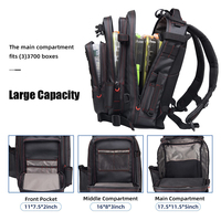 Sac à dos tactique imperméable en PU NEW NATURE unisexe pour activités de plein air avec fermeture éclair et fermoir pour la chasse, la pêche et les sports de plein air