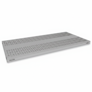 Ripiano traforato in acciaio inox 304 AISI 90X60 cm in piedi tipo portaoggetti staccabile per uso bagno o cucina - Product Image 2