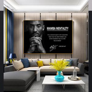 Kobe joueur de <span class=keywords><strong>basket</strong></span>-ball Portrait mur Art affiche inspirante toile peinture à l'huile décor à la maison <span class=keywords><strong>chambre</strong></span> salon - Product Image 4
