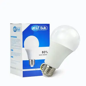 Custom box packaging design round/spare parts raw material 14 w led warm light bulb