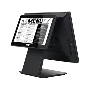Système de point de vente tout-en-un à double écran de 15 pouces, Intel i5 3/4/6/7e génération, Win10 8+128 Go, écran tactile 350 cd 4:3, VGA/6USB, caisse enregistreuse - Product Image 4