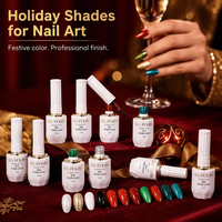 Coffret de vernis à ongles en gel Missgel pour Noël, collection de 12 couleurs, sans HEMA ni TPO, étiquette privée personnalisée OEM, vernis à ongles en gel UV unique