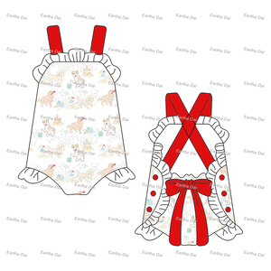 Abbigliamento per <span class=keywords><strong>Bambina</strong></span>, Tutina Estiva con Stampa Floreale, Volant e Pizzo Traforato, Pagliaccetto a Bolle per Neonata, Outfit per <span class=keywords><strong>Bambina</strong></span> - Product Image 6