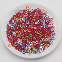 500G Gemengde Hars Ambachten Kleurrijke Glazen Bubbel Ronde Kralen Glitter Hartjes Pailletten & Confetti Voor Diy Slijm Vulling & Andere Ambachten