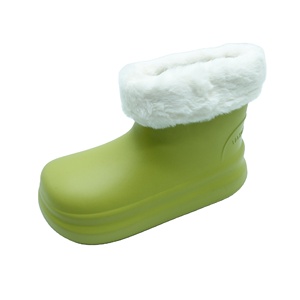 Bottes d'hiver imperméables légères pour femmes, antidérapantes, en EVA, avec doublure chaude en peluche, semelle épaisse, bout fermé, pour la marche en extérieur - Product Image 5