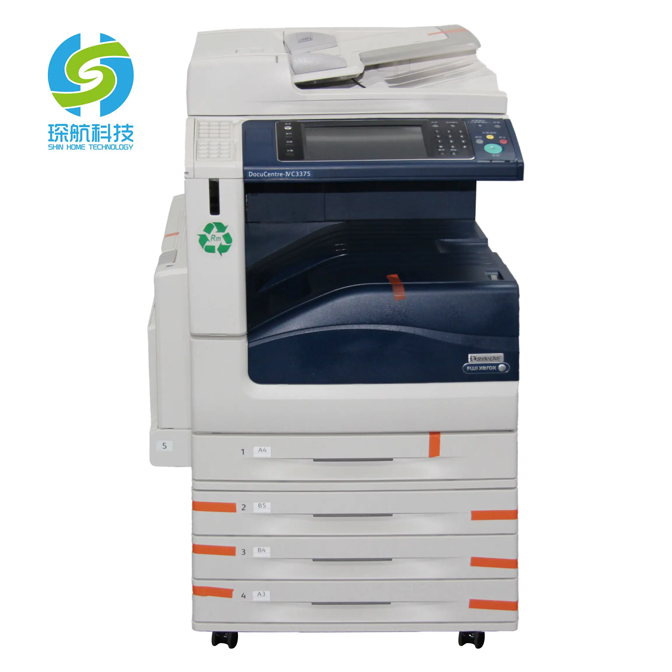 Xerox máquina de fotocópia a laser usada, placa fotocopiadora a laser para xerox apeosport-v c3375 a3