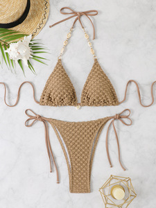 Costume da bagno da donna ad asciugatura rapida 2025 di fascia alta Modulare costumi da bagno a due pezzi stile Bikini Trimmer Design senza schienale Trajes De Bano De Maya - Product Image 6