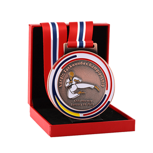 Huy Chương Biểu Tượng Nhân Vật Taekwondo 3D Biểu Tượng Đồng Mạ Vàng Theo Yêu Cầu Từ Nhà Máy Chất Lượng Cao - Product Image 5