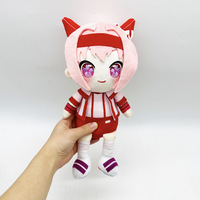 Peluche Fille Kawaii Mignonne Douce Figurine Chibi Assise Adorable Vente en Gros Personnalisée OEM ODM