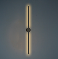 Lampes murales linéaires modernes en aluminium, bande LED longue, blanc chaud 6W, intérieur 220V, dimmable, chambre à coucher, couloir, décoratives, garantie 2 ans