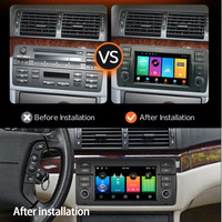 CARUPEZ Stereo Mobil Android 7-Inci untuk BMW E46 M3 MGZT Seri 3 1998-2006 Gaya OEM Unit Navigasi Head Unit DSP GPS 8581/7862 8Core