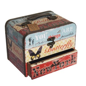 กล่องใส่เครื่องประดับวินเทจ กล่องเก็บเครื่องประดับไม้ สามารถปรับแต่งได้ตามความต้องการ - Product Image 1