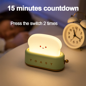 Mini veilleuse LED rechargeable à luminosité réglable Lampe fantaisie pour lit Cadeau d'anniversaire - Product Image 5