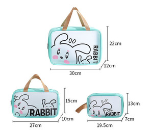 กระเป๋าเครื่องสำอางพีวีซีกันน้ำใสมีซิปจัดเก็บโลโก้ได้ตามต้องการ - Product Image 5