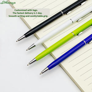 促销圆珠笔 定制徽标 超薄金属笔 带定制徽标 促销笔 - Product Image 2