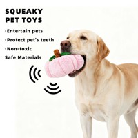 Jouet en peluche pour animaux de compagnie en forme de pêche, personnalisé, de haute qualité, doux, à mâcher, interactif, pour l'anxiété des chiots