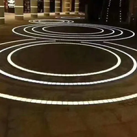 Carreaux de lumière LED RVB pour l'extérieur, éclairage linéaire au sol pour piste de danse, allée en brique, IP67