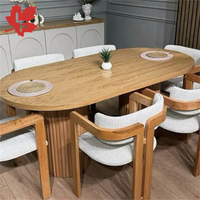 Chaises en bois d'occasion de qualité supérieure, design personnalisé, pour restaurant, ensemble de salle à manger durable, 4 chaises carrées en bois