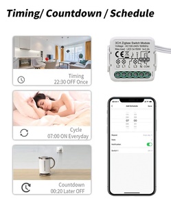 Glomarket-Módulo de interruptor inteligente, interruptor de 1/2/<span class=keywords><strong>3</strong></span>/4 entradas, Tuya, Zigbee /<span class=keywords><strong>WIFI</strong></span>, con Control de voz de <span class=keywords><strong>Google</strong></span> Home y Alexa - Product Image 4