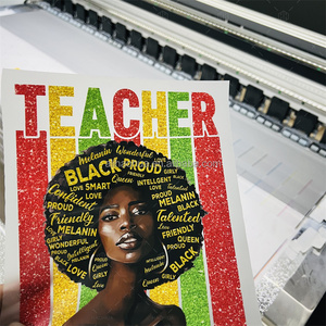 All'ingrosso Ready Press DTF stampa adesivi in ferro per bambini storia nera mese juneenth trasferimenti di calore serigrafia lavabile - Product Image 2