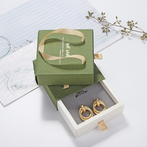 Promotional Custom Logo Cardboard Stacked Recycled Folding Jewelry Gift Storage Sliding Drawer <b>Boxes</b> for Packaging - Product Image 4