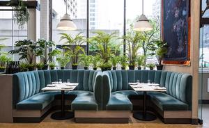 Juego de Mesas y Sillas de Alta Gama para Restaurante, Cafetería, Color Verde, <span class=keywords><strong>Muebles</strong></span> de Comedor RF-165 - Product Image 4