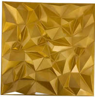 Panel dinding PVC 3D Modern 100% plastik desain dinding berlian tahan air dan tahan api dengan solusi desain grafis