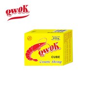 Cube d'assaisonnement à saveur de crevettes fraîches de marque HALAL QWOK Cube de bouillon d'assaisonnement d'épices mélangées