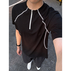 Camiseta de Hombre de Manga Corta, Transpirable, de Poliéster, Diseño Liso Estilo Japonés Dsquared, Nueva Colección Verano 2026, Precio Sugerido de Venta 58 - Product Image 4