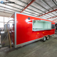 Dot Usa Mobile Cafés Bon marché Remorque alimentaire Hot Dog Vérifié Uk Vintage Food Truck Pizza Bus Restaurant entièrement équipé à vendre