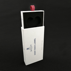 Custom Luxury Packaging Long Sliding Gift Box <b>Square</b> Box Drawer Box Jewelry Paper Foam Insert for Scissors Customized with Black - Product Image 2