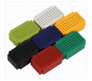 Cores diferentes Mini Solderless Breadboard com 25 / 35 / 45 / 55 Tie-ponto