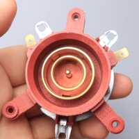Ensemble de bouilloire électrique rouge chaud Contrôle de la température Interrupteur à vapeur Interrupteur à bouton-poussoir Raccords en trois pièces en plastique avec connecteur inclus