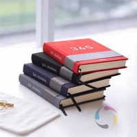Franela personalizada A4 escribir y cubrir tela diario libro impresión Agenda de tapa dura en tamaños A5 y A6 para regalos