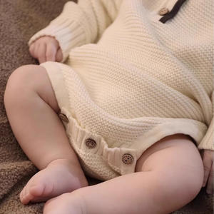 Ensemble tricoté pour bébé, vêtements pour enfants, pull et barboteuse pour nouveau-né, combinaisons en tricot pour nourrissons, bonnets, pull pour nourrissons - Product Image 5