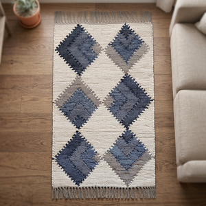 Tapis tressé artisanal en chanvre, sisal, jute et coton naturels pour la décoration intérieure – Vente en gros - Product Image 2
