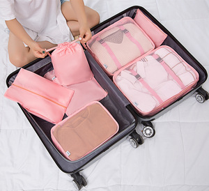 Style classique Cubes D'emballage De Voyage Set 7 pièces/ensemble Vêtements Organisateur de Bagage Sac De Rangement - Product Image 3