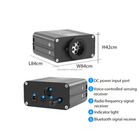 Kit de plafonnier LED 16W pour voiture, effet ciel étoilé scintillant, activé par la musique, 2m, 600 fibres optiques à éclairage final, contrôle par APP/télécommande/voix, pour voiture et camion