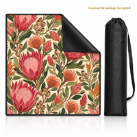 Tapis de Mahjong Protea Bloom No Rules, 31,5x31,5 pouces, tapis de poker, tapis de Mahjong pour table, tapis de Mahjong, tissu de Mahjong, tapis pour Mahjong