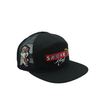 Casquette de camionneur classique pour homme, personnalisée, à 7 panneaux, de qualité supérieure, à visière plate, avec logo brodé, vente en gros