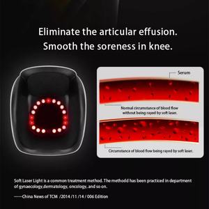 Masseur de genou sans fil à pression d'air avec chaleur et vibrations - Product Image 6