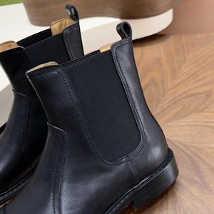 Stivaletti Chelsea Ortopedici Vintage da <span class=keywords><strong>Uomo</strong></span>, Comodi, Neri, Invernali, con Punta Affusolata, in Pelle Scamosciata PU, Suola Piatta, Leggeri - Product Image 4