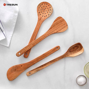 ชุดอุปกรณ์ทำอาหารไม้ TRESUN 5 ชิ้น ทนความร้อนและเกรดอาหาร ปลอดภัยสำหรับใช้ในบ้านและร้านอาหาร ปรับขนาดได้ - Product Image 2