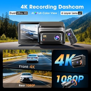 Caméra <span class=keywords><strong>embarquée</strong></span> avec WiFi 4K+1080P, vision nocturne, écran IPS 3 pouces, grand angle, enregistrement en boucle avant et arrière, capteur G 3D, boîte noire de <span class=keywords><strong>voiture</strong></span> - Product Image 3