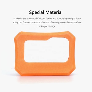 Takenoken Housse de protection pour surf Étui flottant orange <span class=keywords><strong>Go</strong></span> <span class=keywords><strong>Pro</strong></span> <span class=keywords><strong>Hero</strong></span> 10 <span class=keywords><strong>9</strong></span> Boîtier flottant noir <span class=keywords><strong>Accessoire</strong></span> EVA durable pour l'action - Product Image 5