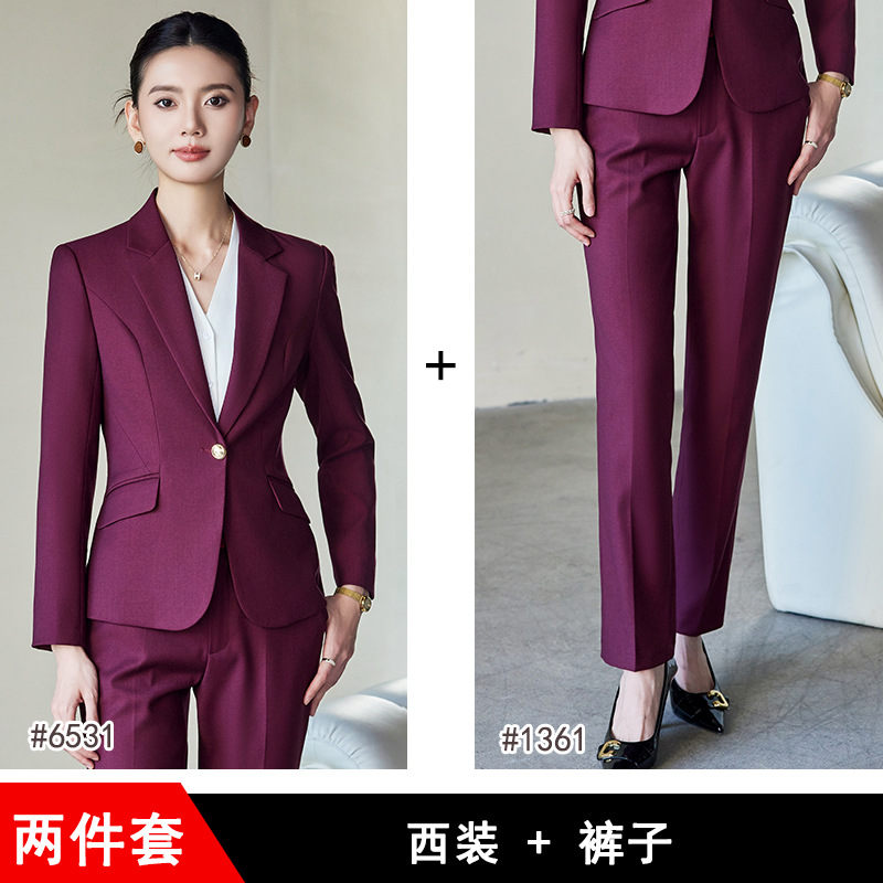 Burgundy suit - trousers
