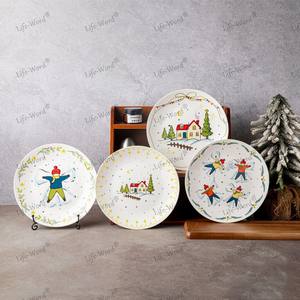 Life-Word Christmas Casse-Noisette Assiettes en céramique Ensemble de vaisselle avec imprimés de conte de fées festif Décoration de maison de vacances Plats et assiettes - Product Image 2