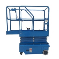 Plateforme élévatrice à ciseaux électrique portable de 300 kg, taille compacte de 760 mm, pour intérieur et extérieur