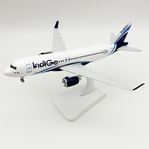 Modèle d'avion en alliage de 20 cm, <span class=keywords><strong>Indian</strong></span> Blue Airlines India, modèle d'avion décoratif <span class=keywords><strong>Indian</strong></span> Blue - Product Image 3