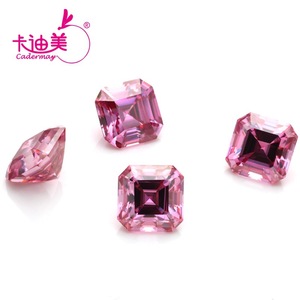 Cadermay Pink Moissanite Loose Stone Square Cut Lab Created Gemstone For Jewelry Making 0.5ct 3ct - Product Image 3